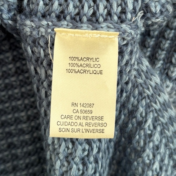 Simply Noelle Cozy Blue v-neck sweater vest size S - Picture 7 of 8